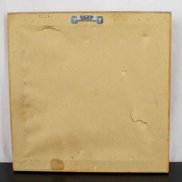 Vintage 90s Signed Framed Dried Pressed Flower Picture Frame Wall Art Home Decor - Picture 4 of 5